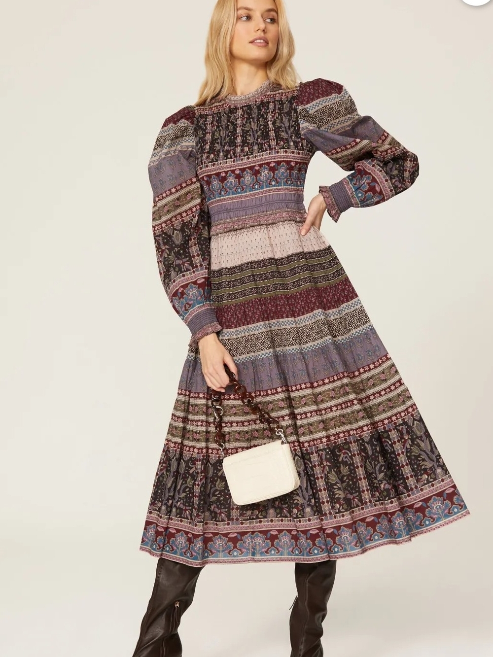 Sea New York Brooke Border Smocked Dress